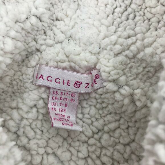 Maggie & Zoe Girls Vest Jacket Knit Toggle Closure Pink Blue Youth Size Small - Picture 2 of 3